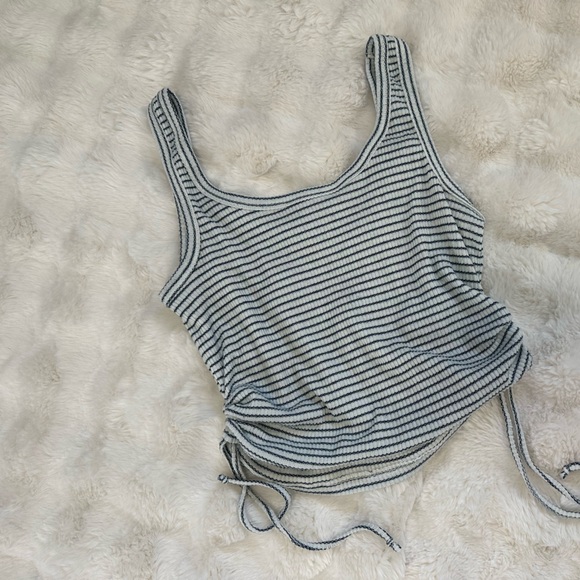 Primark Striped Drawstring Crop Top - Picture 6 of 6